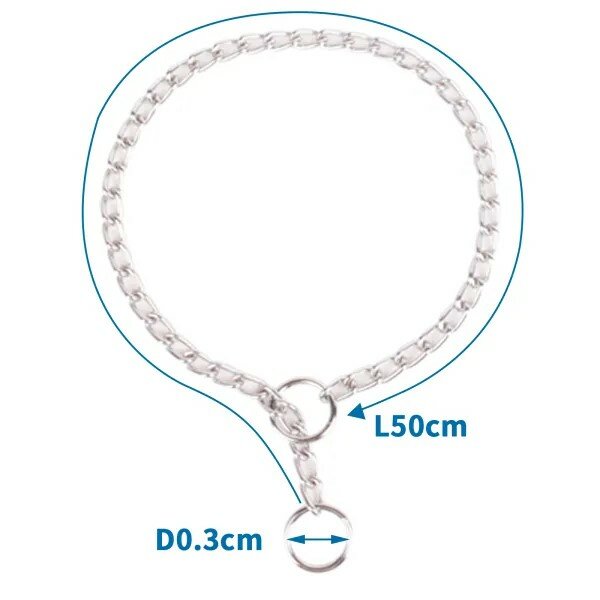 ketting halsband hond 50 cm