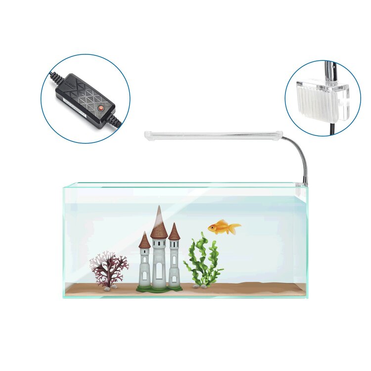 Verlichting voor boven een open aquarium