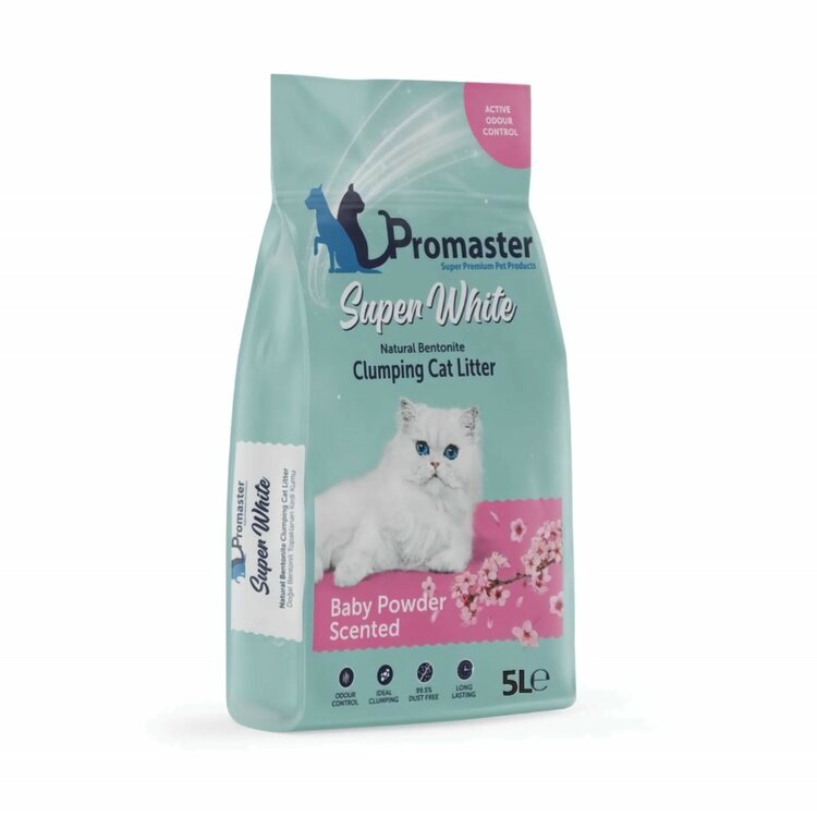 Bentoniet kattenbakvulling 5 Liter babypoeder