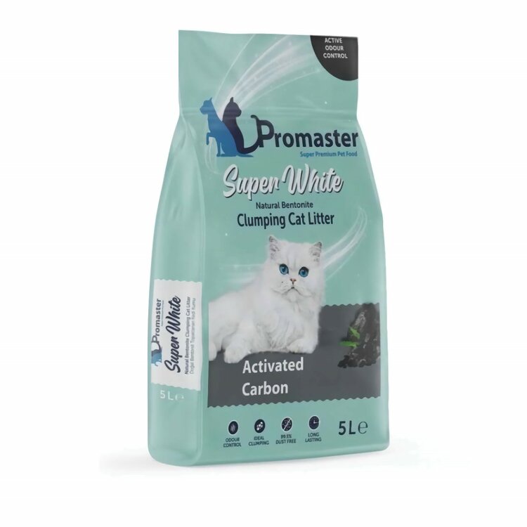 Kattenbakvulling bentoniet met actieve carbon 5 liter 4,2 KG