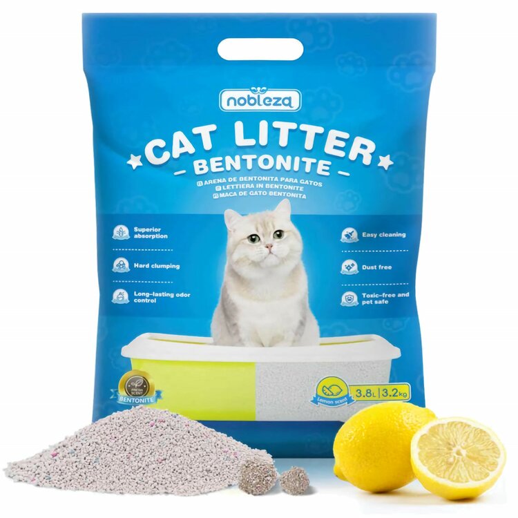 Bentoniet Kattenbakvulling met citroengeur 3,8 liter