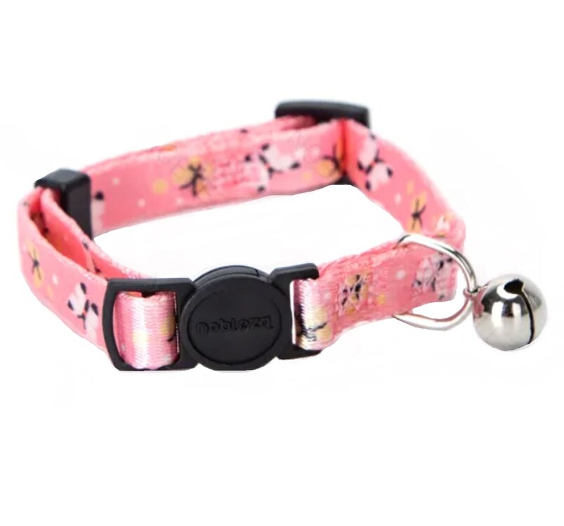 roze halsband voor katten