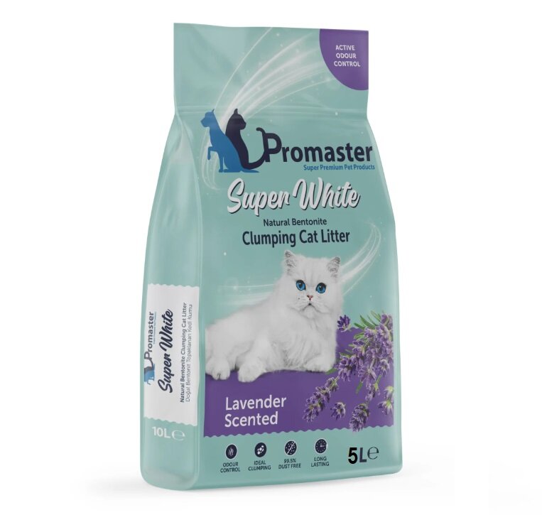 Bentoniet kattenbakvulling lavendel 5 L