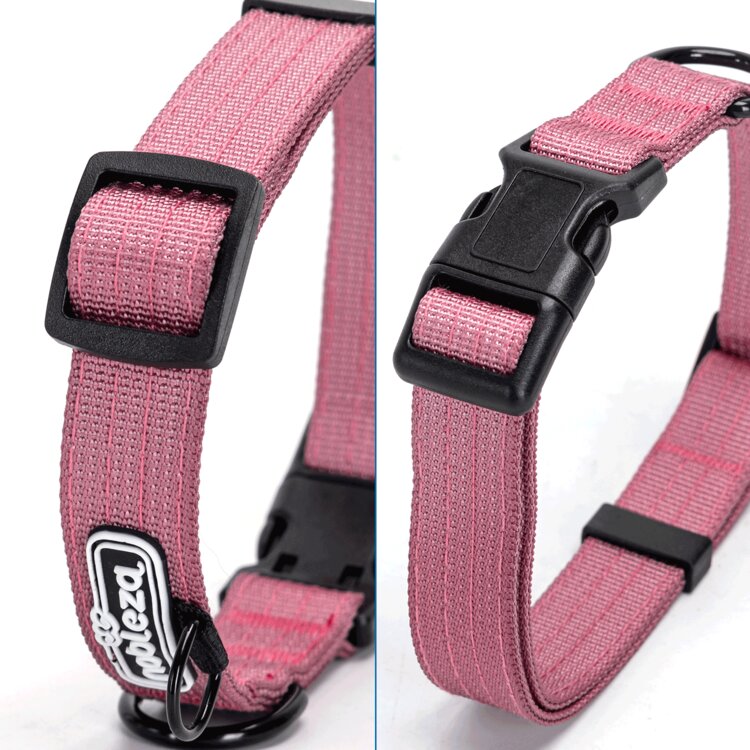 Honden klikhalsband geweven 36-51 cm