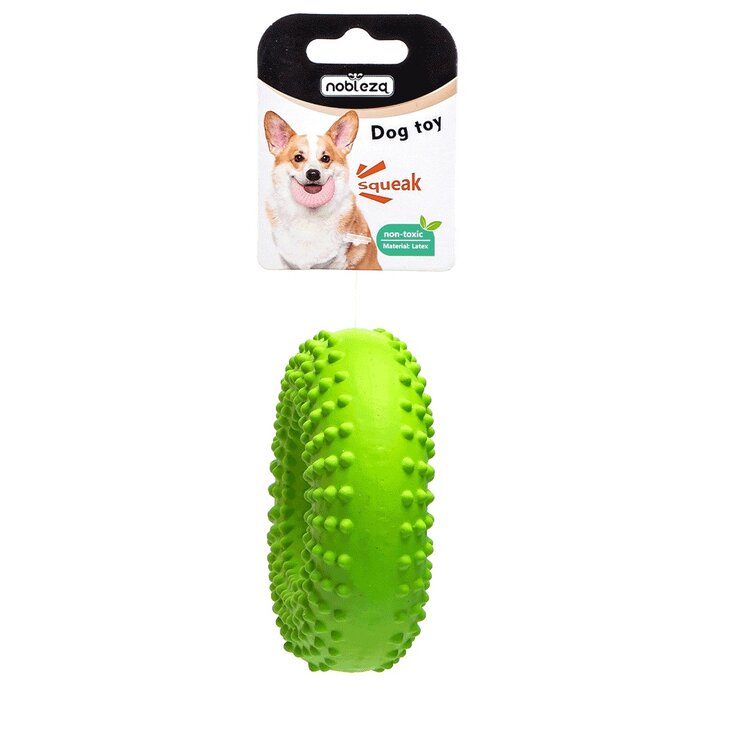 Honden piepspeelgoed - Grote ring - Rubber - 12,5 cm