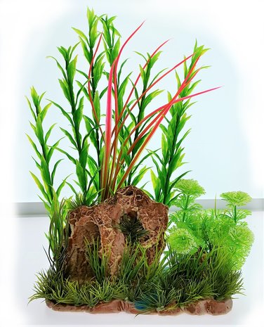 gewicht alcohol Konijn Ornament aquarium met planten - verenadierenartikelen