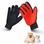 Massage handschoen rubber voor hond en kat