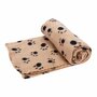 Deken voor hond en kat fleece beige 100x160 cm