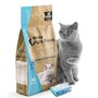 Witte bentoniet kattenbakvulling met Marseille soap. 5 Liter.