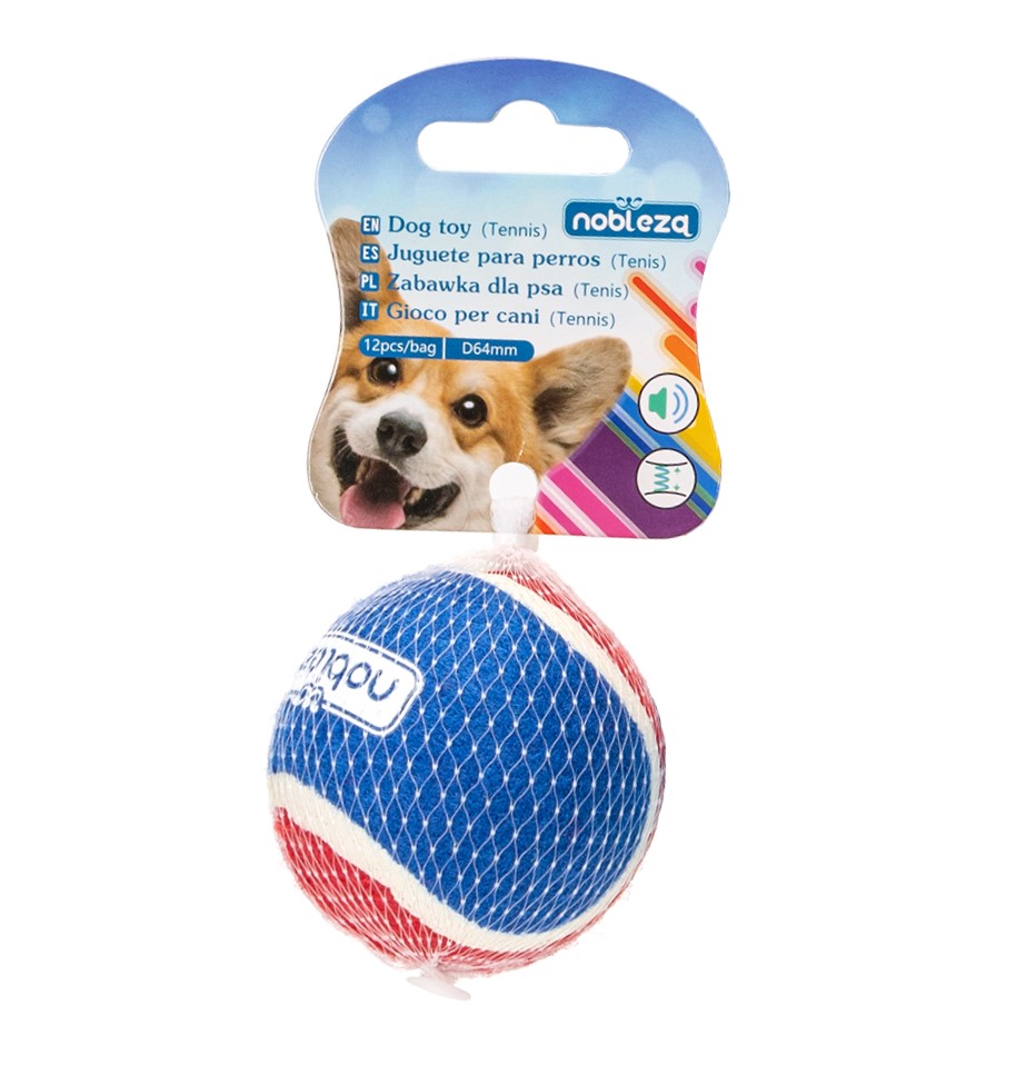 Nobleza Bal hond - Tennisbal hond - Speelbal hond - Piepbal hond - Donkerblauw / Rood