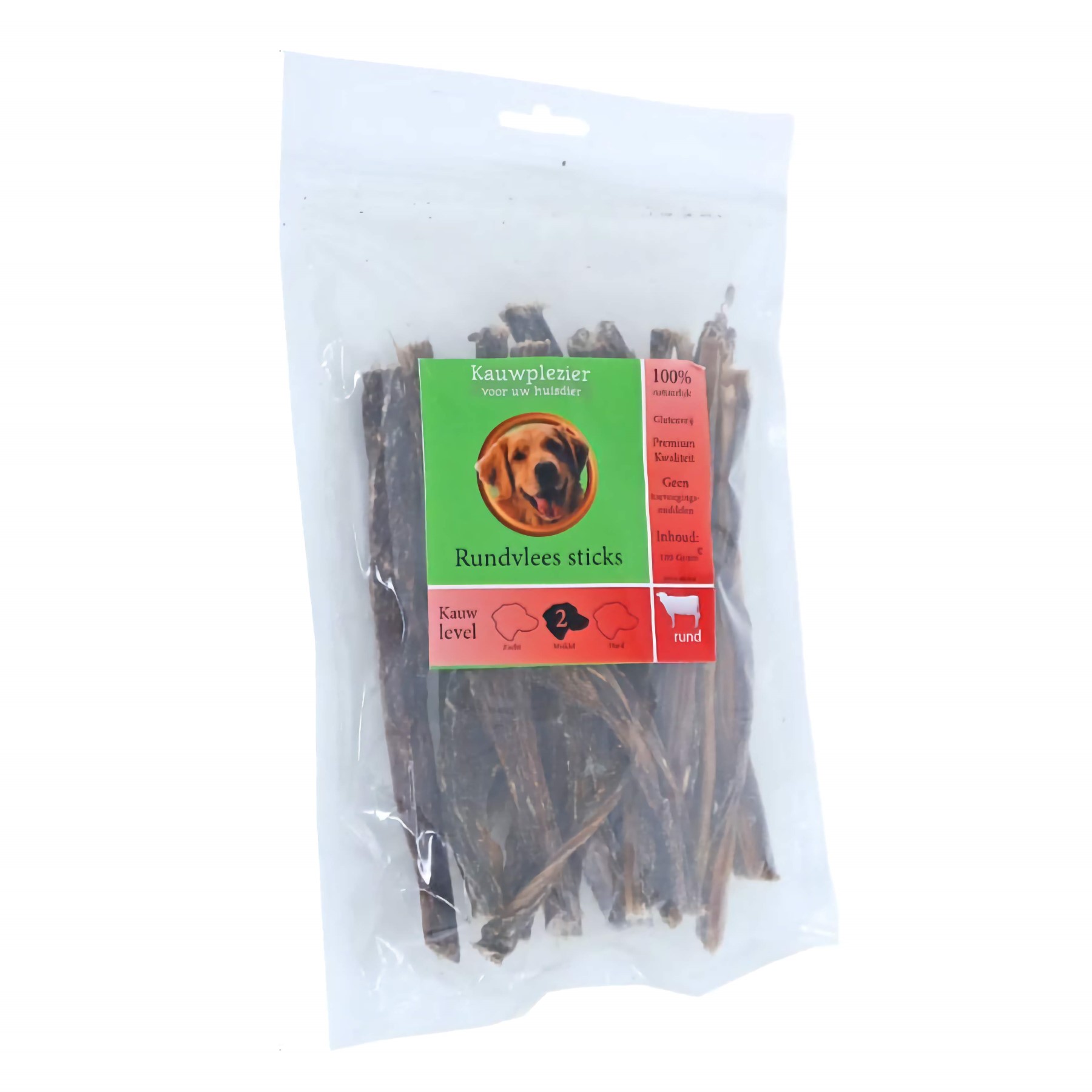 Rundvlees sticks voor honden 100 gr